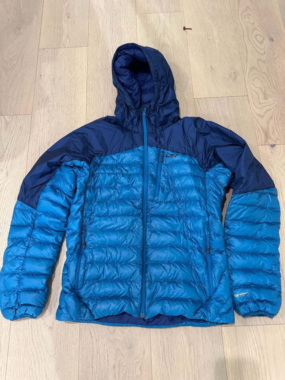 Outdoor Research Men's Helium Down Hoodie Diamond Fuse Jacket
